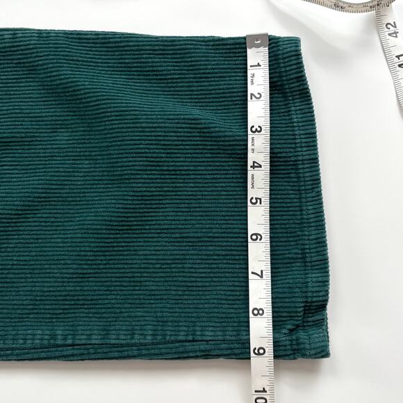 Urban Outfitters BDG Straight Leg Corduroy Pants Size 30 Green Cotton Casual - Picture 13 of 14